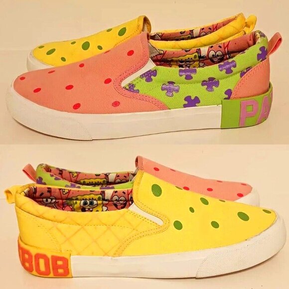 *NEW* Sponge Bob Slip On Sneaker - Picture 1 of 11